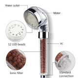 Temperature LED 3/7 Color Changing Anion Spa Shower High Pressure Water Saving head