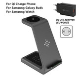 QI 10W Fast Charge 3 in 1 Wireless Charger Station