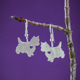 Terrier Dangle Charm Earrings