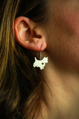 Terrier Dangle Charm Earrings