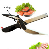 Stainless Steel Kitchen Scissors 2 in 1 Cutting Board