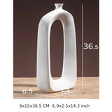 Brushed Ceramic Vintage Nordic Style Vase
