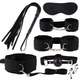 Sex Toys For Couples Handcuffs Whip Nipples Clip Blindfold Mouth Gag Adult Sex Toys Kit BDSM Bondage Toy Flirt Games For Couples