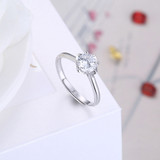 S925 Sterling Silver Rings for Women with Zircon Diamond Free Size Fashion Ring Jewelry for Wedding S925 Sterling Silver Rings for Women with Zircon Diamond Free Size Fashion Ring Jewelry for Wedding