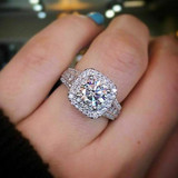 Diamond Cubic Zirconia Ring Couple Engagement Wedding Rings for women men Fashion Jewelry