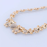Women Dubai Jewelry Sets Luxury Bridal Nigerian Wedding African Beads Crystal Necklace Earrings Bracelet Set Costume