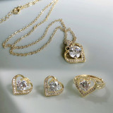 Jewelry Set Ring Stud - Earring - Necklace