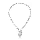 Pearl Love Pendant Necklace Heart-shaped