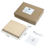 3-Color Creative LED Book Desk Lamp (USB Rechargeable)