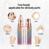 2-in-1 Electric Eyebrow and Hair Remover