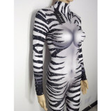 Stretch Zebra Bodysuit/Jumpsuit Sexy Dance Costume