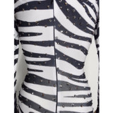 Stretch Zebra Bodysuit/Jumpsuit Sexy Dance Costume
