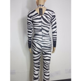 Stretch Zebra Bodysuit/Jumpsuit Sexy Dance Costume
