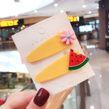 10/15 Pcs/Set Girls Cute Cartoon Animals Fruit 5 cm Hairpins Children Lovely Hair Clips Barrettes Headband Kids Hair Accessories