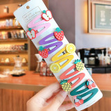 10/15 Pcs/Set Girls Cute Cartoon Animals Fruit 5 cm Hairpins Children Lovely Hair Clips Barrettes Headband Kids Hair Accessories