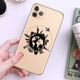 World Map Travel Just Go Phone Case For iPhone XS MAX X 11Pro XR 7 8 6 6s Plus 5 SE Fashion Clear Silicone Soft Back Cover Coque