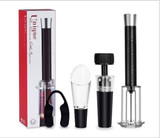 Red Wine Bottle Opener Cork Remover Easy Air Pump Pressure Corkscrew Tools 4PCS