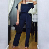 Elegant Women Short Sleeve Summer Romper