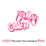 Carved Gamer Vinyl Wall Sticker game room For Kids Room Decoration Wall Murals boys bedroom Decor gaming poster wallpaper