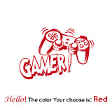 Carved Gamer Vinyl Wall Sticker game room For Kids Room Decoration Wall Murals boys bedroom Decor gaming poster wallpaper