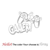 Carved Gamer Vinyl Wall Sticker game room For Kids Room Decoration Wall Murals boys bedroom Decor gaming poster wallpaper