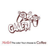 Carved Gamer Vinyl Wall Sticker game room For Kids Room Decoration Wall Murals boys bedroom Decor gaming poster wallpaper
