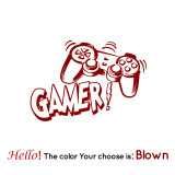 Carved Gamer Vinyl Wall Sticker game room For Kids Room Decoration Wall Murals boys bedroom Decor gaming poster wallpaper