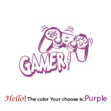 Carved Gamer Vinyl Wall Sticker game room For Kids Room Decoration Wall Murals boys bedroom Decor gaming poster wallpaper