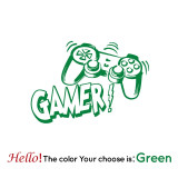 Carved Gamer Vinyl Wall Sticker game room For Kids Room Decoration Wall Murals boys bedroom Decor gaming poster wallpaper