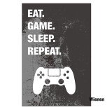 Game Repeat Gaming Wall Art Canvas Poster Gamer Art Canvas Painting Poster And Prints For Boys Room Decorative Picture Playroom Game Repeat Gaming Wall Art Canvas Poster Gamer Art Canvas Painting Poster And Prints For Boys Room Decorative Picture Playroom