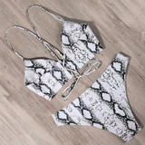 Sexy Bandage Bikini 2020 Swimsuit Swimwear Women Thong Push Up Bikinis Set women's swimming suit