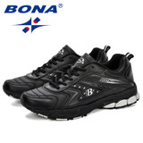BONA Men Casual Shoes Men Sneakers Flats Comfortable Breathable Microfiber Outdoor Leisure Footwear Trendy Style