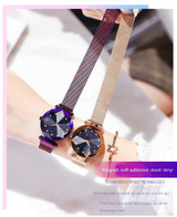 Ladies Magnetic Starry Sky Clock Luxury Women Watches Fashion Diamond Female Quartz Wristwatches