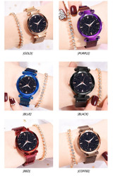 Luxury Women Watches Ladies Watch Starry Sky Magnetic Waterproof Female Wristwatch