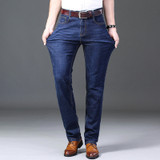 Men Jeans Skinny Slim Fit Black Blue Denim Biker Stretch Pants Trousers Casual Distressed
