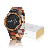 Wood Watch Men Women Quartz Week Date Couple Timepiece