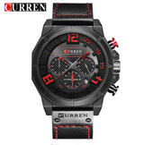 Quartz watches Men Leather Wrist Watch