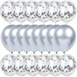 20Pcs/Pack Metal and Foil ballons Kids birth day parties and Wedding decoration Baby Shower Happy birthday party balloons globos