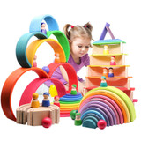 Montessori Creative Rainbow Building Blocks