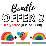 Montessori Creative Rainbow Building Blocks