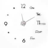 Digital Wall Clock 3D Sticker