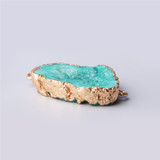 Blue Quartz Pendant Charms Stone