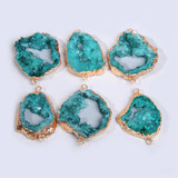 Blue Quartz Pendant Charms Stone