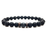 Moonstone Lava Bracelet
