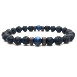 Moonstone Lava Bracelet