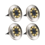 8 LED Solar Powered Ground Light