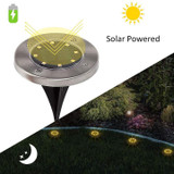 8 LED Solar Powered Ground Light
