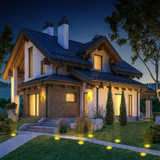 8 LED Solar Powered Ground Light