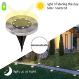 8 LED Solar Powered Ground Light