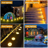 8 LED Solar Powered Ground Light